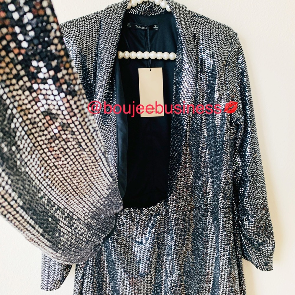 ZARA Sequin Jumpsuit - Picture 4 of 8